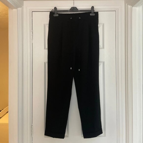 Pants - M&S Black Tapered Smart Trousers